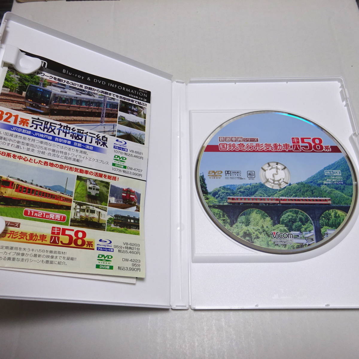 中古DVD「国鉄急行形気動車 キハ58系」ビコム 鉄道車両シリーズ_画像4