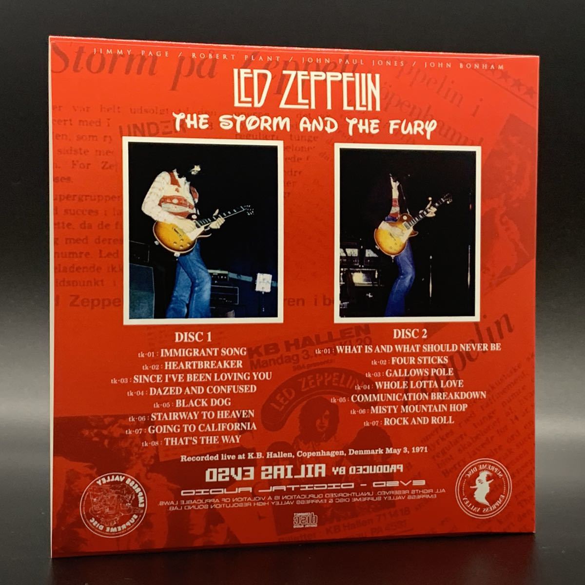 LED ZEPPELIN : THE STORM AND THE FURY 「嵐のレッド・ツェッペリン」 3CD 工場プレス銀盤CD ■欧米輸入限定盤_画像4