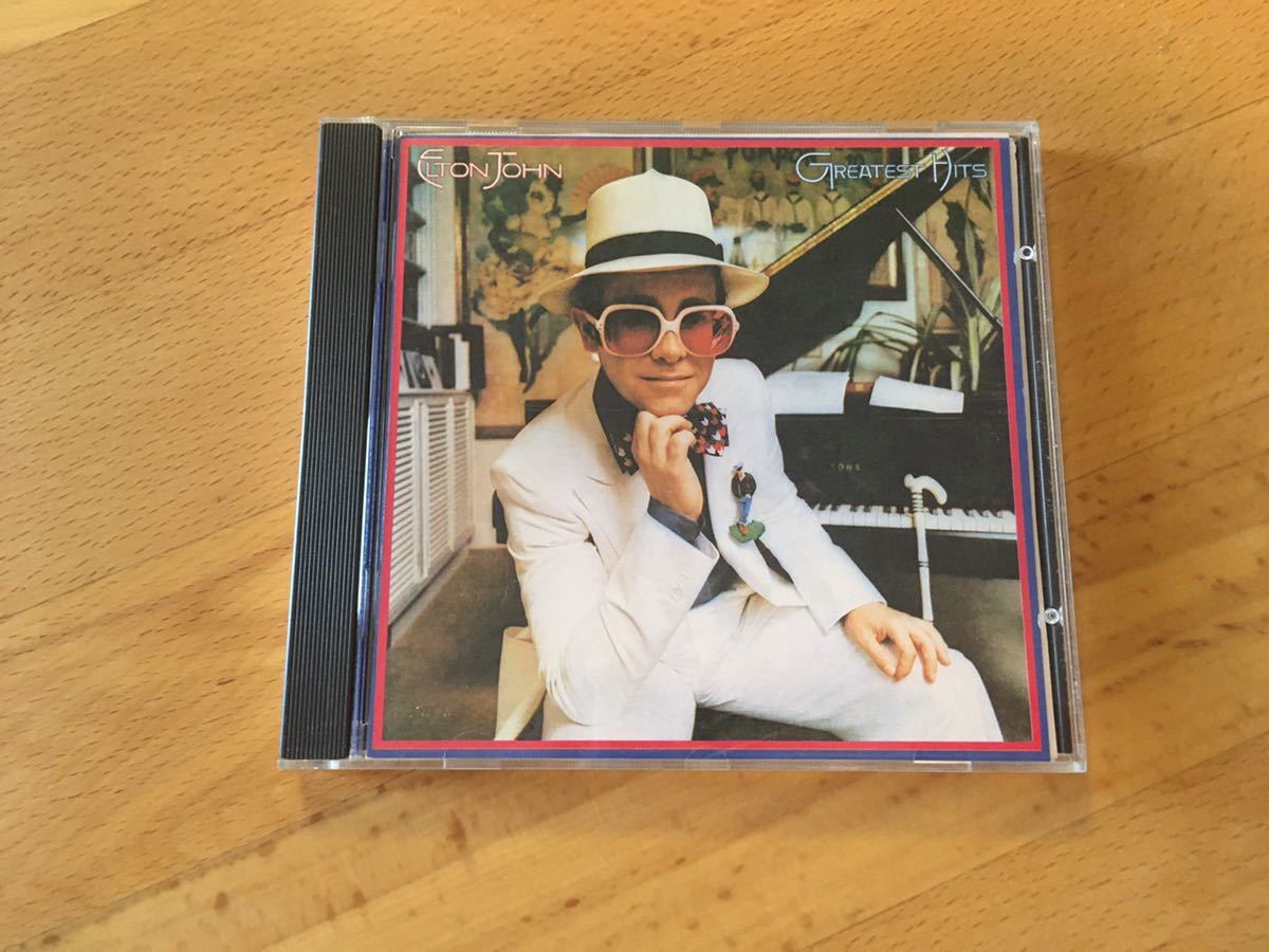 （西独盤／全面アルミ蒸着）Elton John Greatest Hits(Made in West Germany)西ドイツ／Full Silver (DJM Records : 821 750-2)_画像3