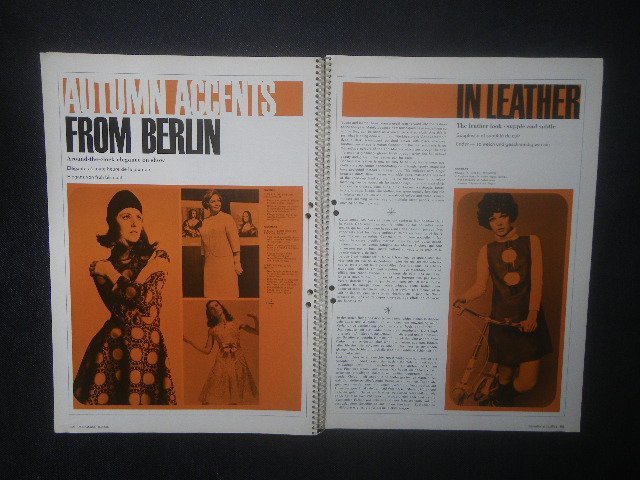 1968 year Rene * Gris .o- cover fashion * illustration foreign book International Textiles Rene Gruau/Ortalion Switzerland * fabric 