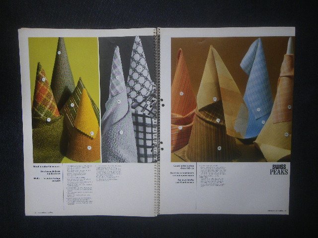 1968 year Rene * Gris .o- cover fashion * illustration foreign book International Textiles Rene Gruau/Ortalion Switzerland * fabric 