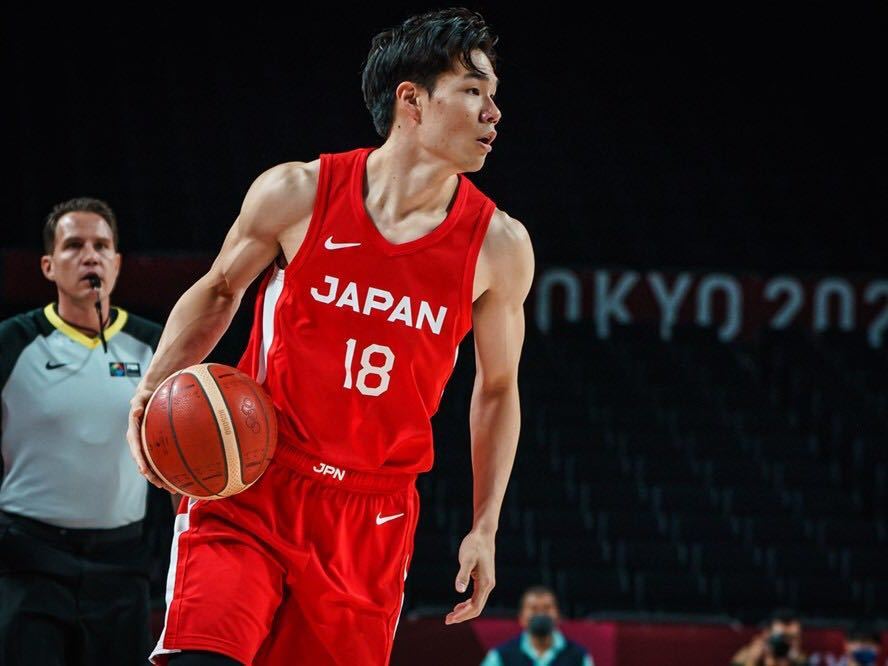 バスケ日本代表、馬場雄大選手が高校時代に着用していたユニフォーム 