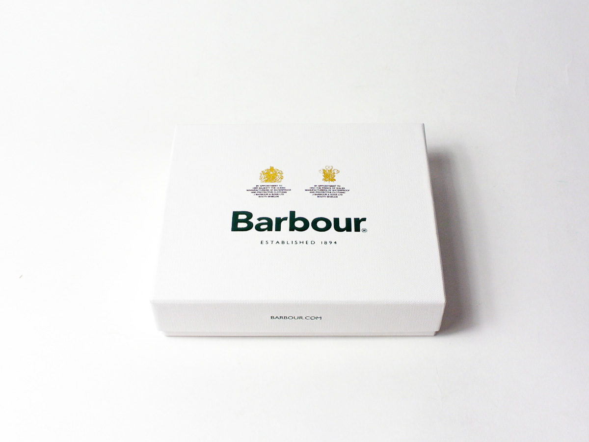新品！国内未発売モデル【BARBOUR/バブアー】グレインレザー・二つ折りウォレット・RFIDブロック機能付き/ダークブラウン_画像8