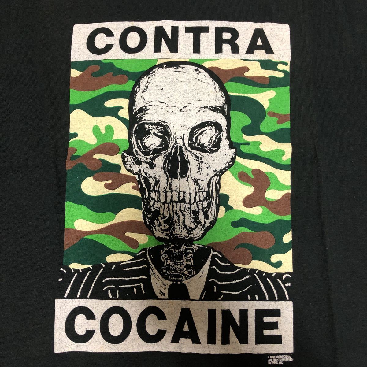 1988 Jackson Browne Contra Cocaine Concert T-shirt Tシャツ ビンテージ