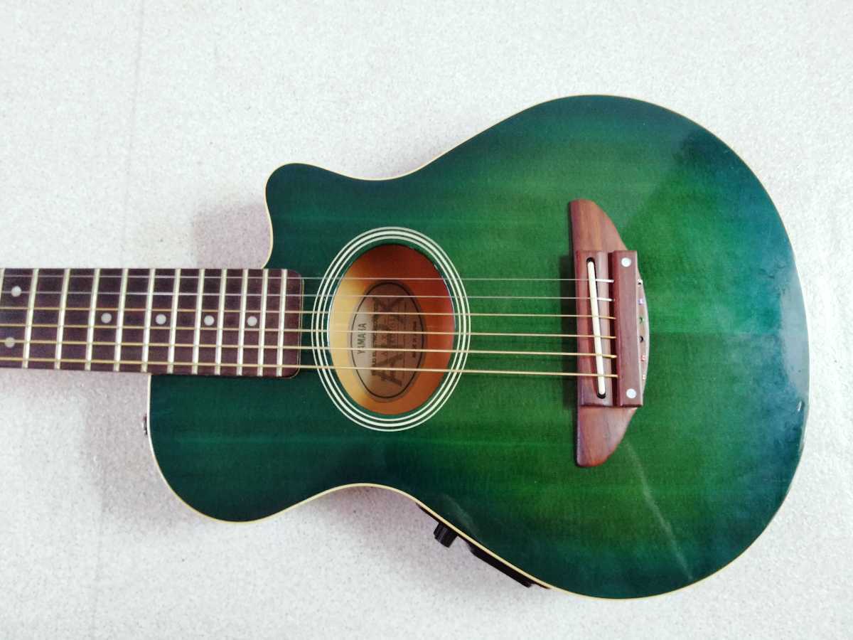 ヤマハ APX-1 エレキアコースティックギター エレアコ 緑 ケース ヤマハ APX-1 エレキアコースティックギター エレアコ 緑 ケース