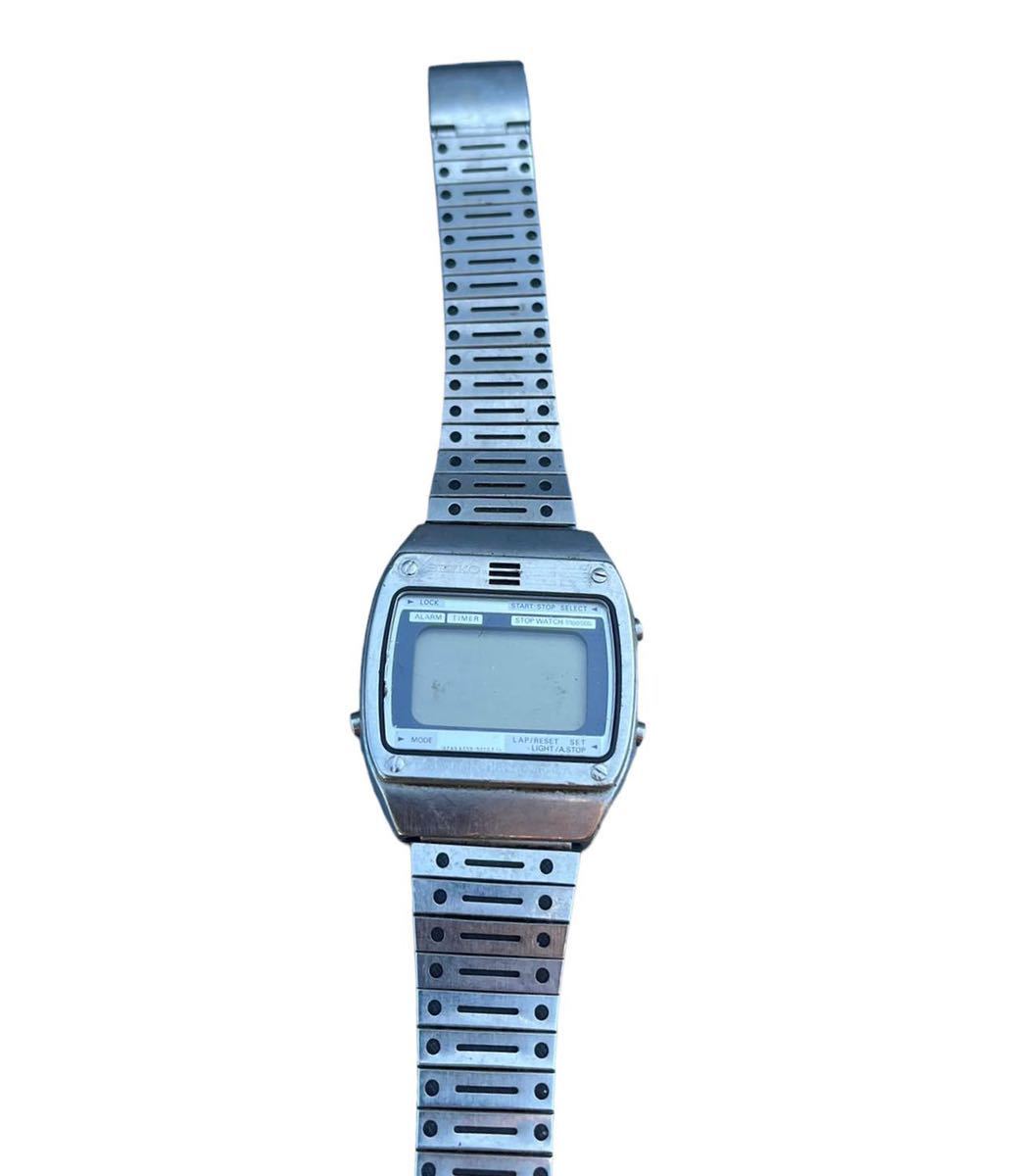 レオパードフラワーブラック SEIKO アラームクロノグラフ セイコー