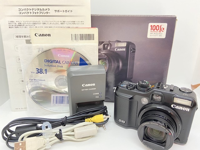 ☆良品☆CANON キャノン powershot G10 付属品多数 コンパクトデジタル