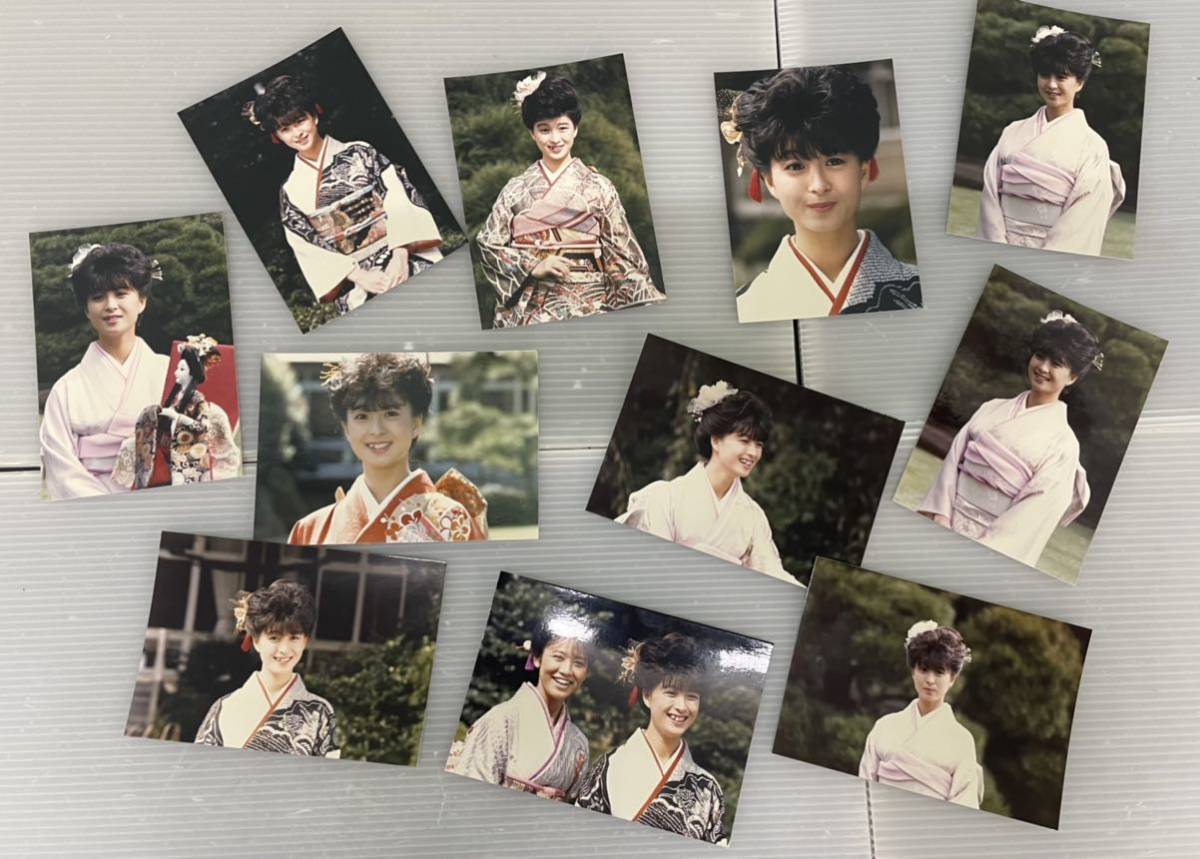 河合奈保子 生写真 7枚セット 昭和 アイドル 80年代 当時物 昭和