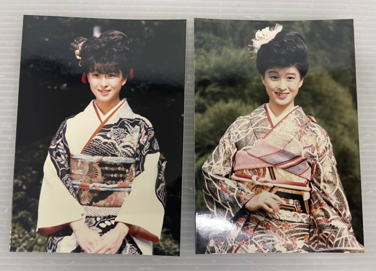河合奈保子 生写真 7枚セット 昭和 アイドル 80年代 当時物 昭和