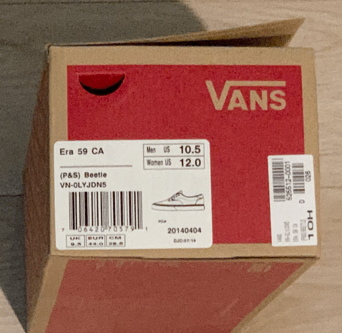 VANS ERA 59 CA P&S Beetle　新品箱付き 28.5cm_画像5