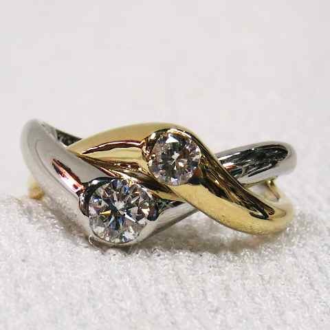 [ price cut negotiations is from the question column ]... exist Kirakira diamond 0,5CT!PT900&K18YG made * combination te The Yinling g* shining excellent article ring *