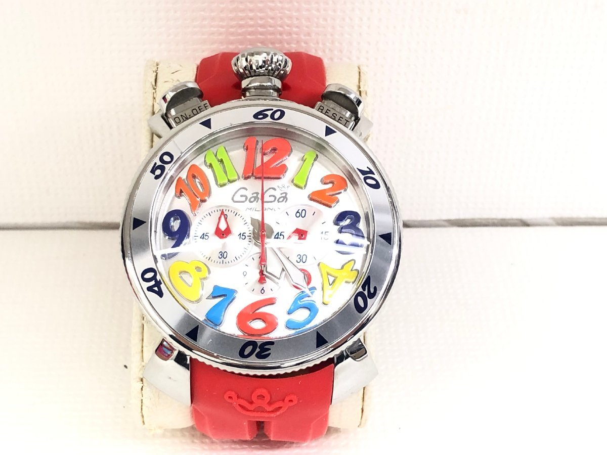 Gagamilano ガガミラノ マルチカラー クロノグラフ MM48 腕時計-