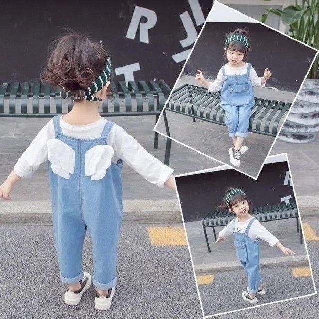 デニムオーバーオール かわいい子供服 100