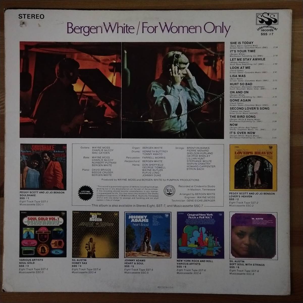 Bergen White / For Women Only (Recorded at Cinderella Studio in Madison.Tennessee)_画像2