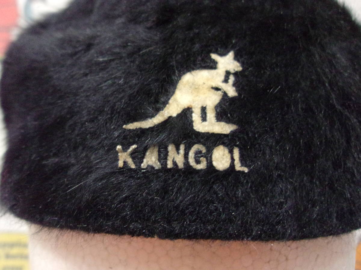 80s 90s KANGOL мех кепка hunting cap 80 годы 90 годы Британия производства Kangol колпак шляпа черный чёрный oldskool Vintage Vintage аксессуары 