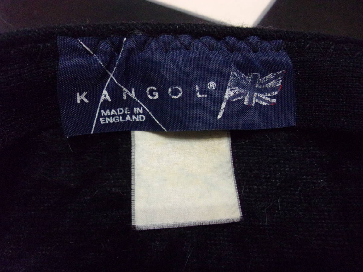 80s 90s KANGOL мех кепка hunting cap 80 годы 90 годы Британия производства Kangol колпак шляпа черный чёрный oldskool Vintage Vintage аксессуары 