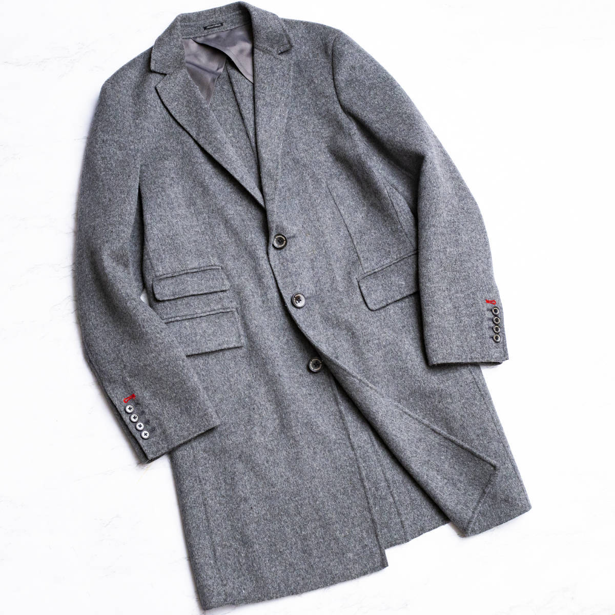 最終値下げ 良品44/S相当/秀逸冬モデル!◎D/him. メンズ 3Bシングル