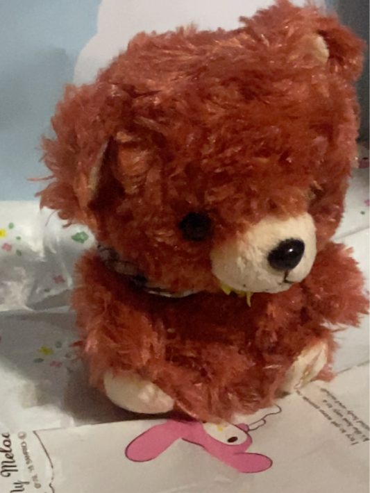 ☆ChouttieBear シュエッティーベア マネしておしゃべりぬいぐるみ Ver.3 ポンチョ 赤茶