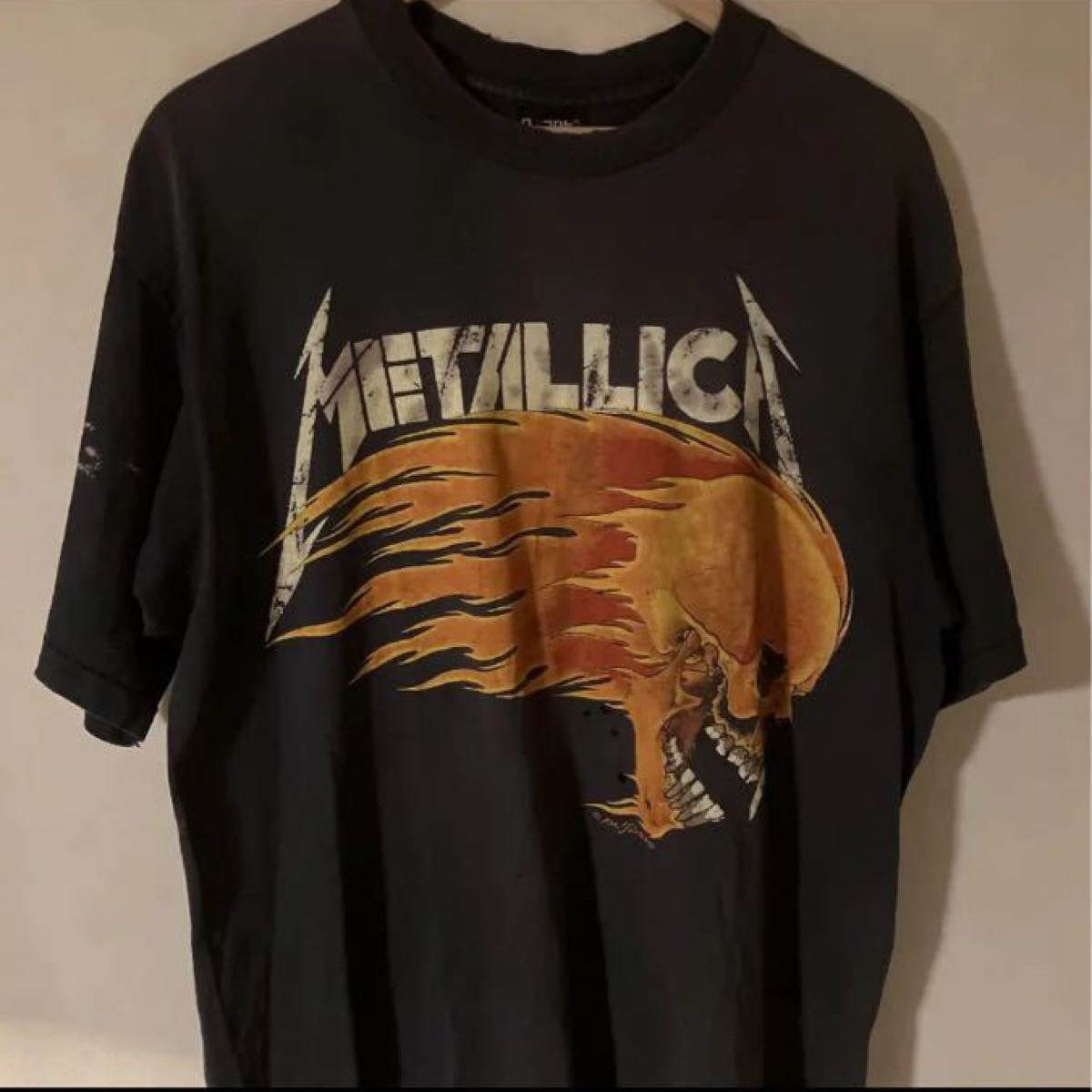 90sヴィンテージ Metallica メタリカ バンドtシャツ pushead - Tシャツ