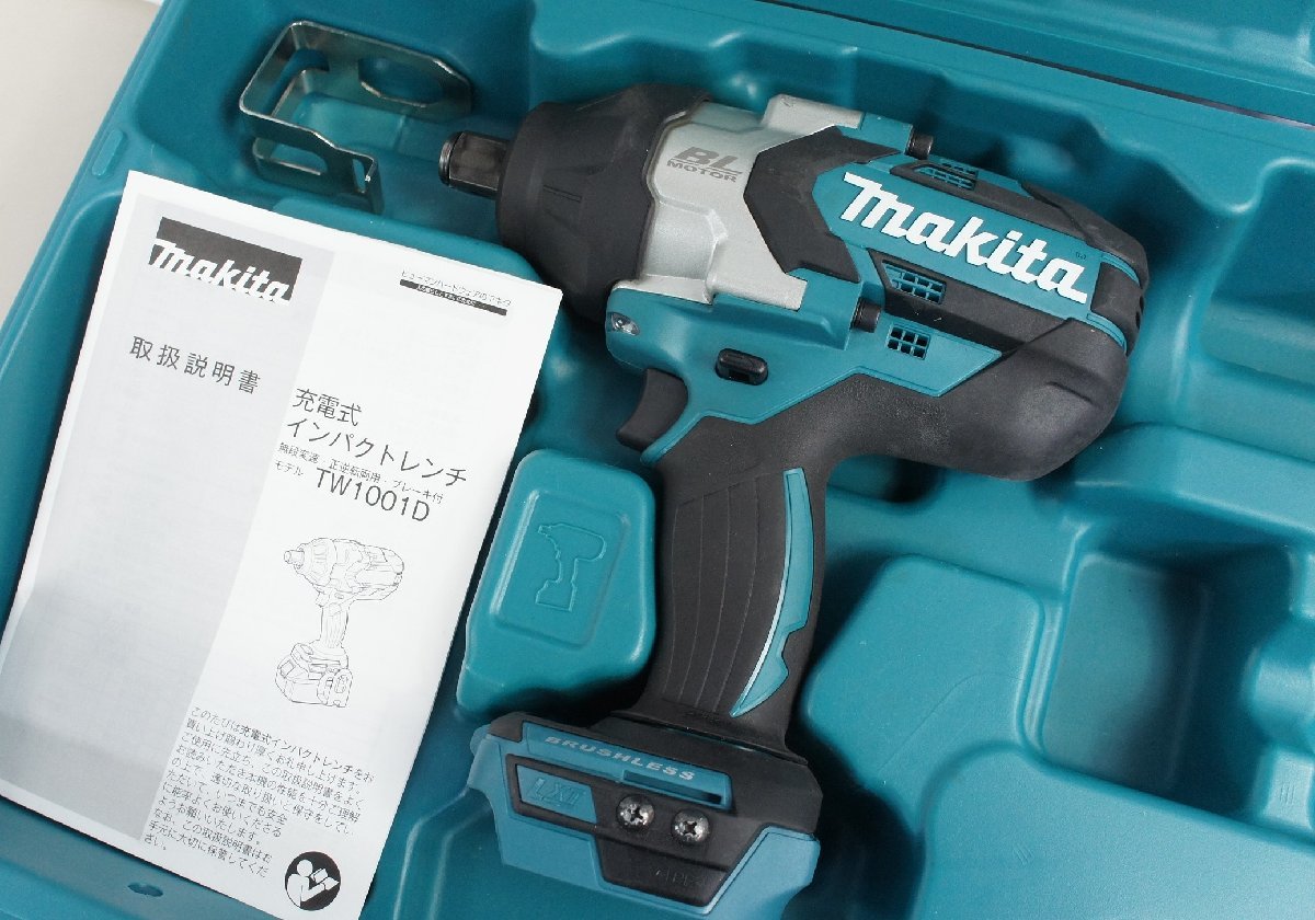 23☆【】makita マキタ 充電式 インパクトレンチ TW1001D 18V 電動工具