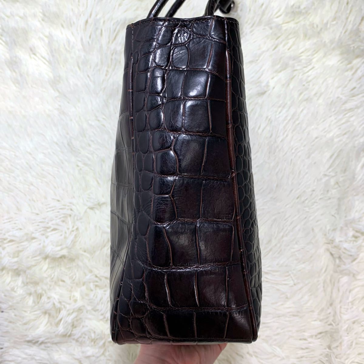 美品 FURLA フルラ クロコ型押し 2way ハンドバッグ ショルダー 美品 FURLA フルラ クロコ型押し 2way ハンドバッグ ショルダー