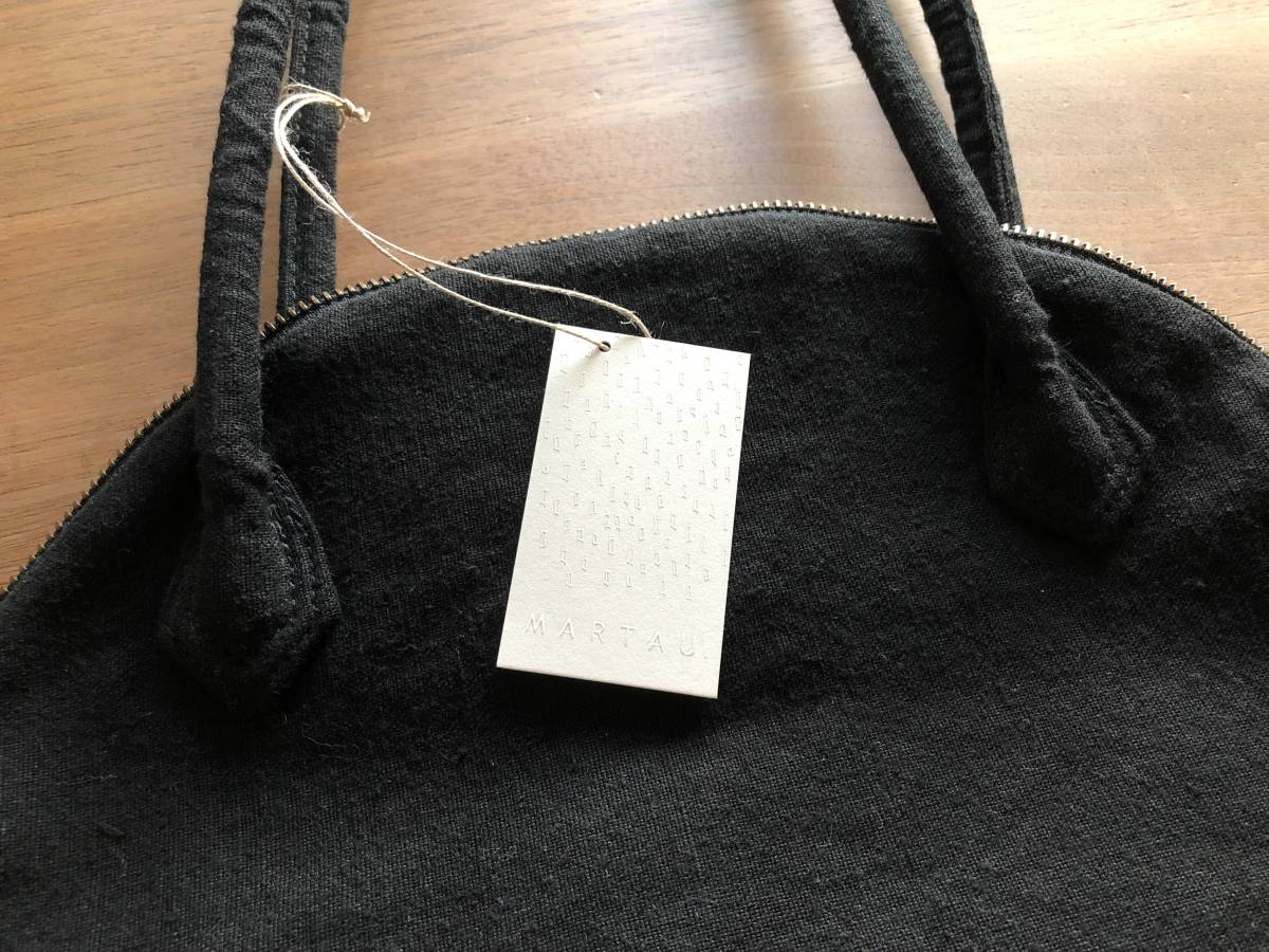  не использовался с биркой martau. maru toSHELL BAG ракушка сумка S размер черный Vintage French linen сумка 