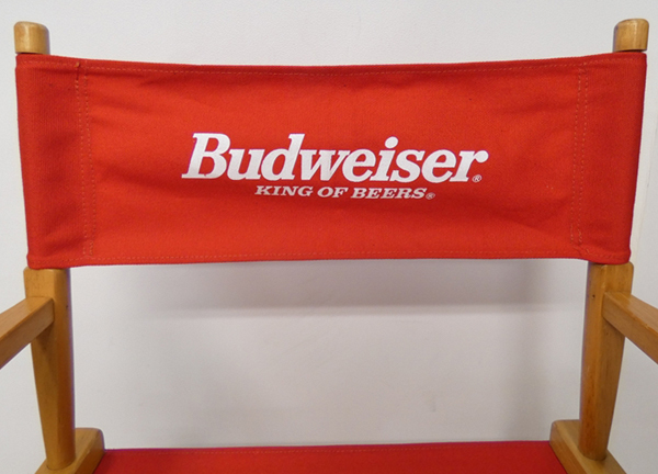 ■Budweiser バドワイザー ディレクターズチェア 折りたたみ椅子_画像3
