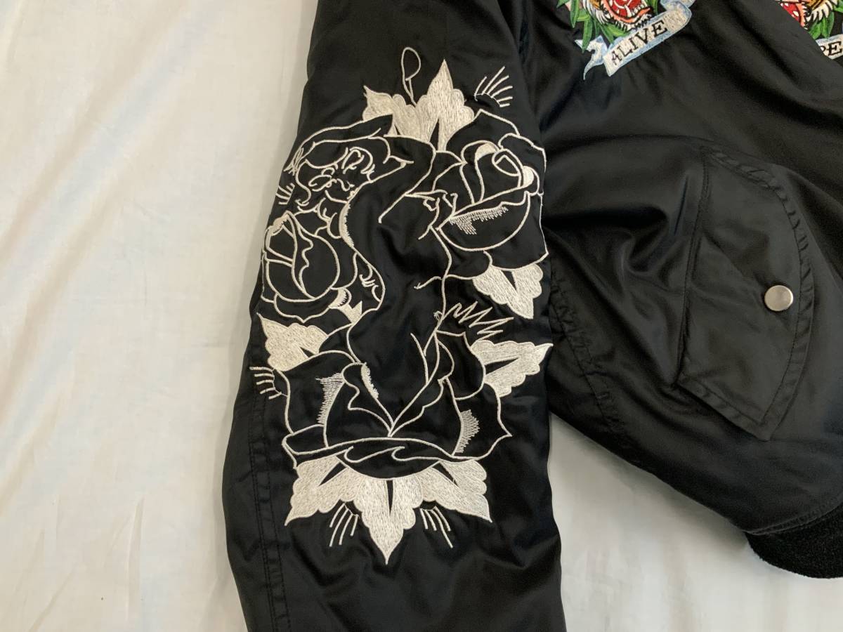 希少 ED HARDY エドハーディー MA1タイプブルゾン フライト 希少 ED HARDY エドハーディー MA1タイプブルゾン フライト