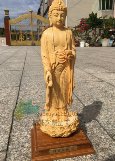 最新作 仏教美術 切金 阿弥陀如来 総檜材 極上品 精密彫刻 仏教工芸品 
