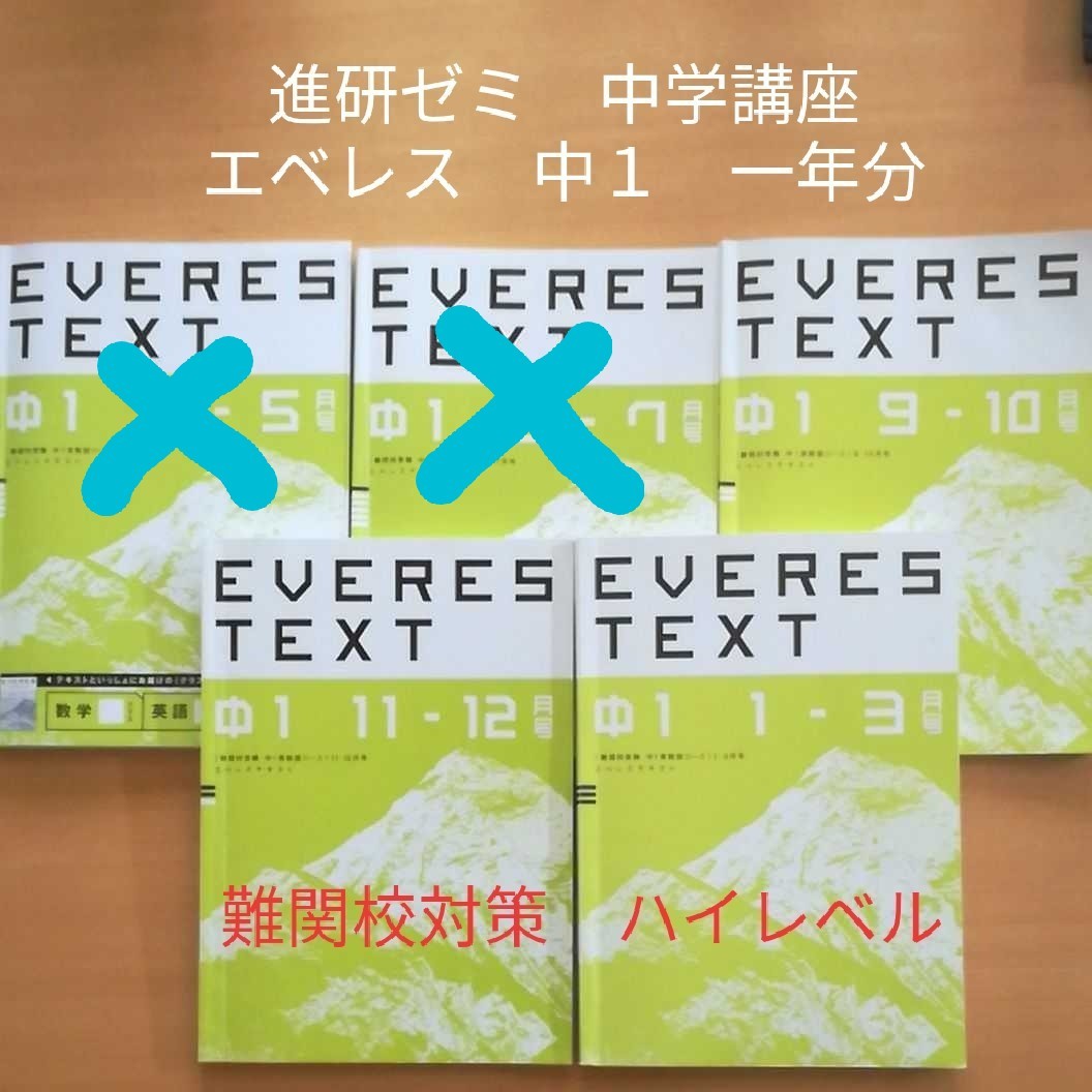 エベレス 中1 進研ゼミ 中学 問題集 EVERES チャレンジ エベレス 中1 進研ゼミ 中学 問題集 EVERES チャレンジ