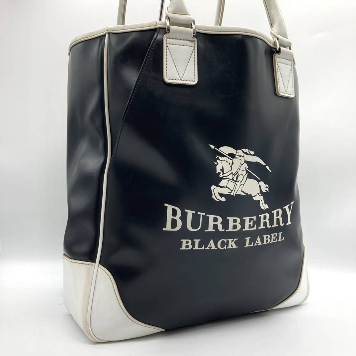 希少 BURBERRY BLACK LABEL バーバリーブラックレーベル トートバッグ