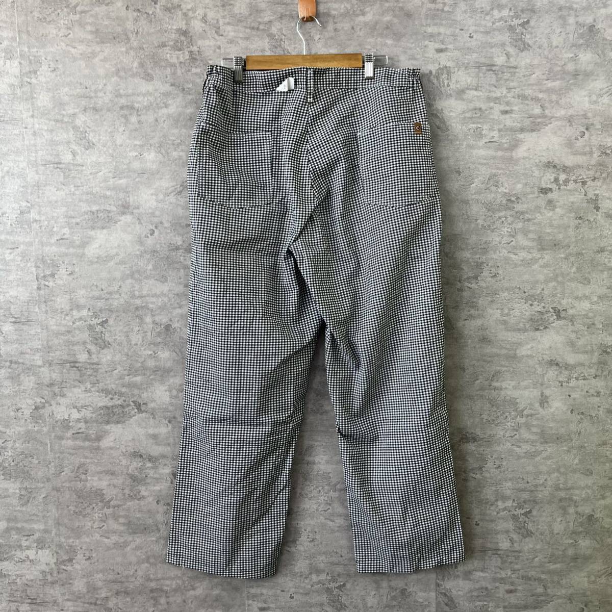 CHEF DESIGNS 千鳥柄 チェック シェフパンツ ワークパンツ 36-36U 2020BWO 7EMIG69IR USA 海外輸入 古着 S220110-N089_画像2