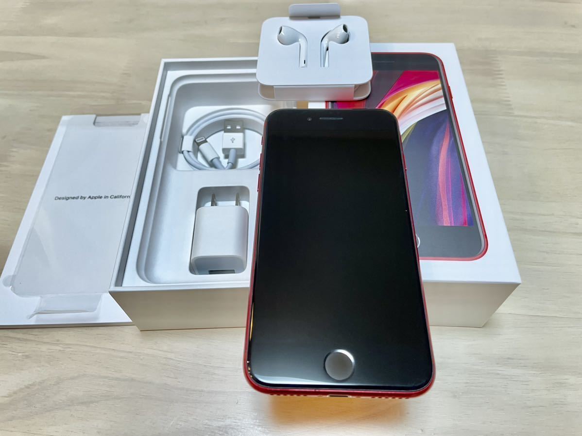 iPhone SE 第2世代 64GB レッド SIMフリー 付属品あり 赤 Apple iPhone