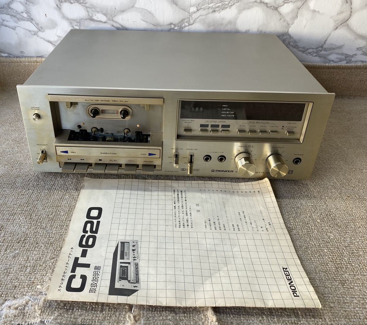 Yahoo!オークション - PIONEER ステレオカセットデッキ CT-620 Yahoo!オークション - PIONEER ステレオカセットデッキ CT-620