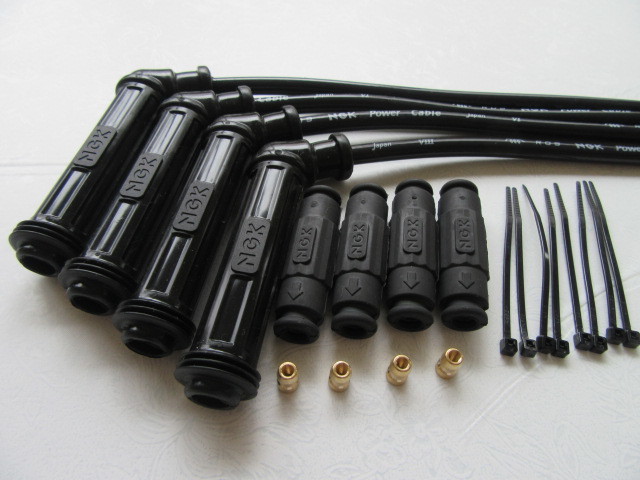  бесплатная доставка X4K NGK силовой кабель 4 комплект Suzuki GSX1100E/EF GSX1100S Katana VX800 штекер plug cord 