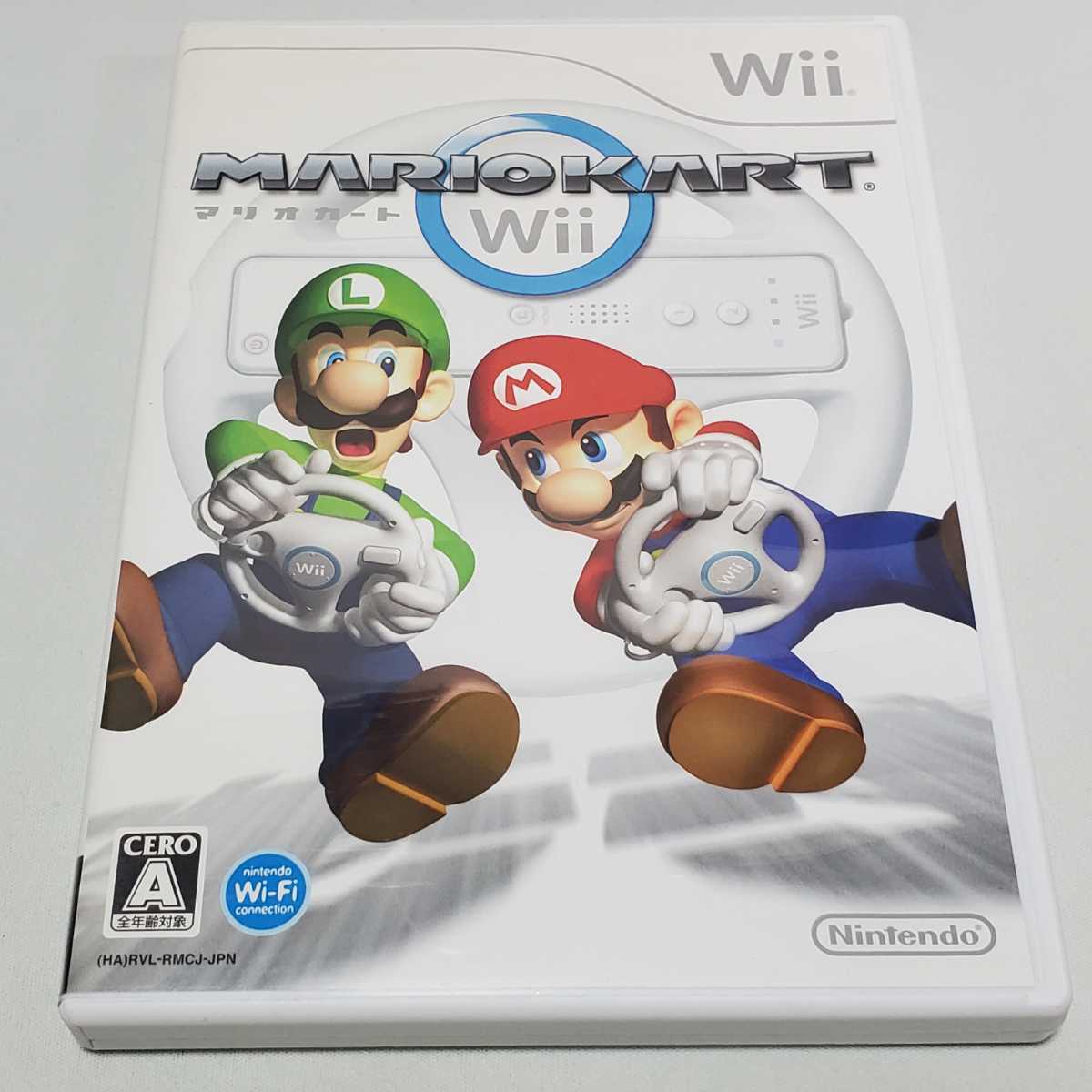 送料無料【Wii　ゲームソフト】マリオカートWii　Wiiハンドル付き　ユーズド品