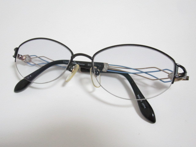 S◆Silky mode　SK-1039　日本製　シルキーモード　バレル型　ブラック系　眼鏡　中古品