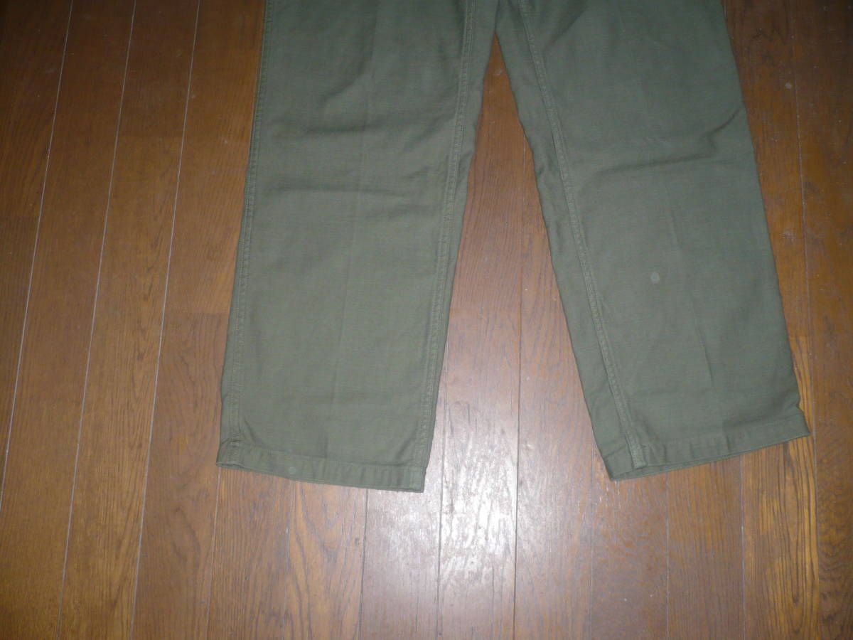 SESSLER MFG OG-107 TYPE-1fa tea g pants utility pants 30×31 olive gong b front Zip middle rice field shop as good as new 