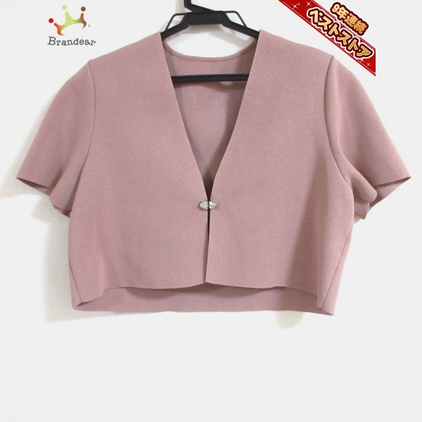 フォクシー FOXEY ボレロ サイズ38 M - ピンク レディース 半袖/肩