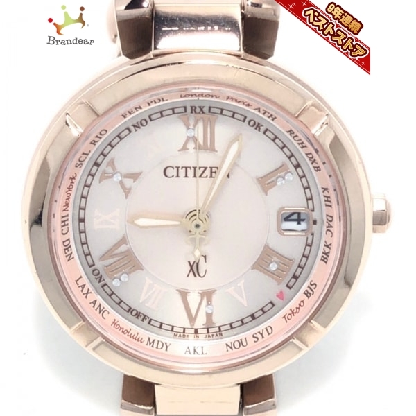 CITIZEN(シチズン) 腕時計 XC(クロスシー) H246-T023193 レディース エコドライブ ピンクゴールド