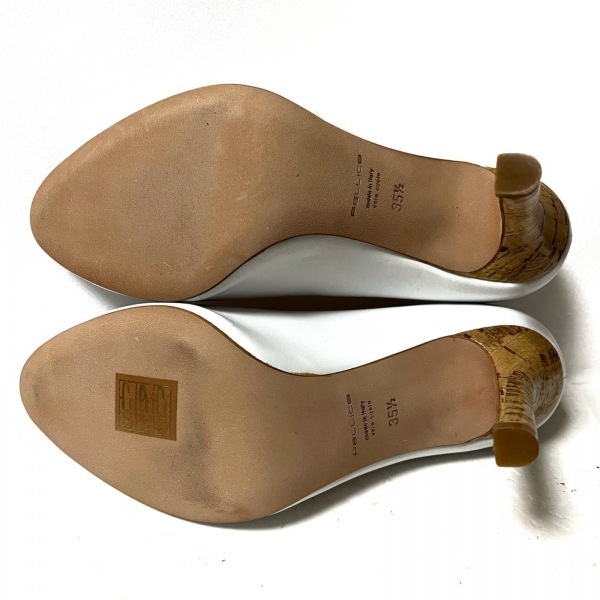 ペリーコ PELLICO パンプス 35 1/2 - レザー 白 レディース オープントゥ 美品 靴の画像4