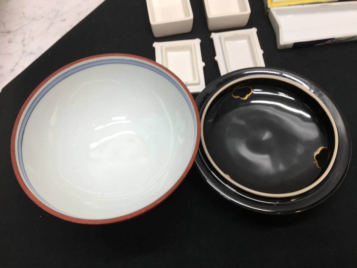 展示品　86★　和食器　★業務用食器 　盛器　いろいろまとめて6個　懐石/会席/松花堂　蓋物　珍味　仕切皿　日本製_画像3