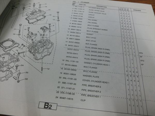 0931-088 ヤマハ YZ250F 5UL パーツカタログ リスト_画像3