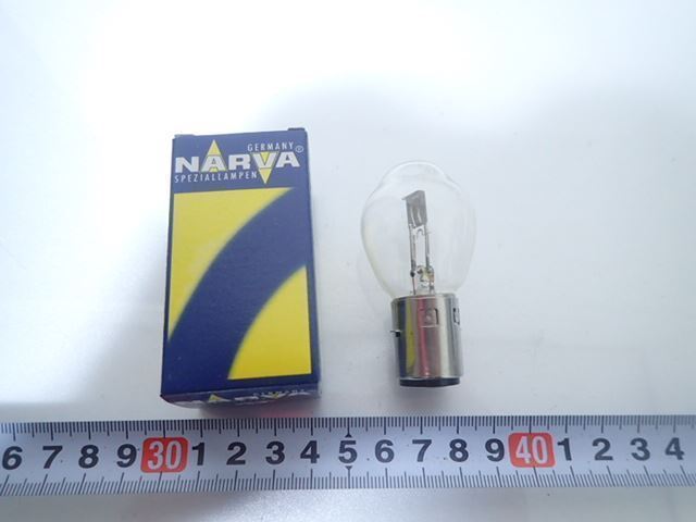 εCK14-153 NARVA ナーバ ハロゲン バルブ S1 6V 25/25W BA20d 未使用品！_画像1