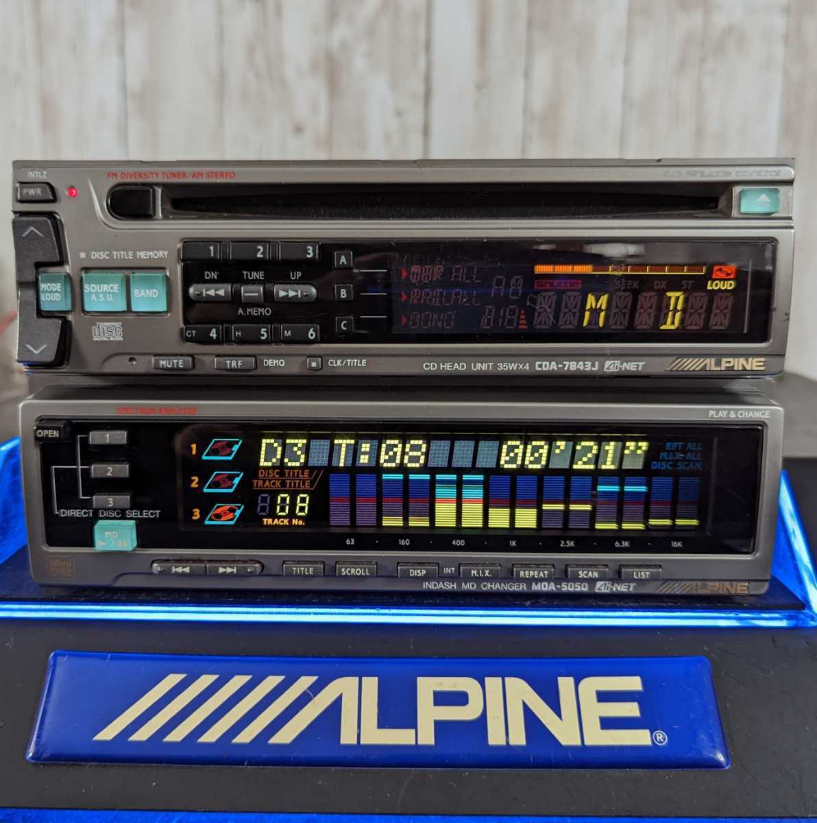 即日発送】 希少 ALPINE アルパイン CDA-7847J MDA-5048 ジャンク en