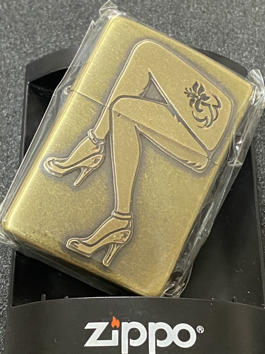 zippo レッグアップ ゴールド セクシーガール 希少モデル 2015年製 GOLD-