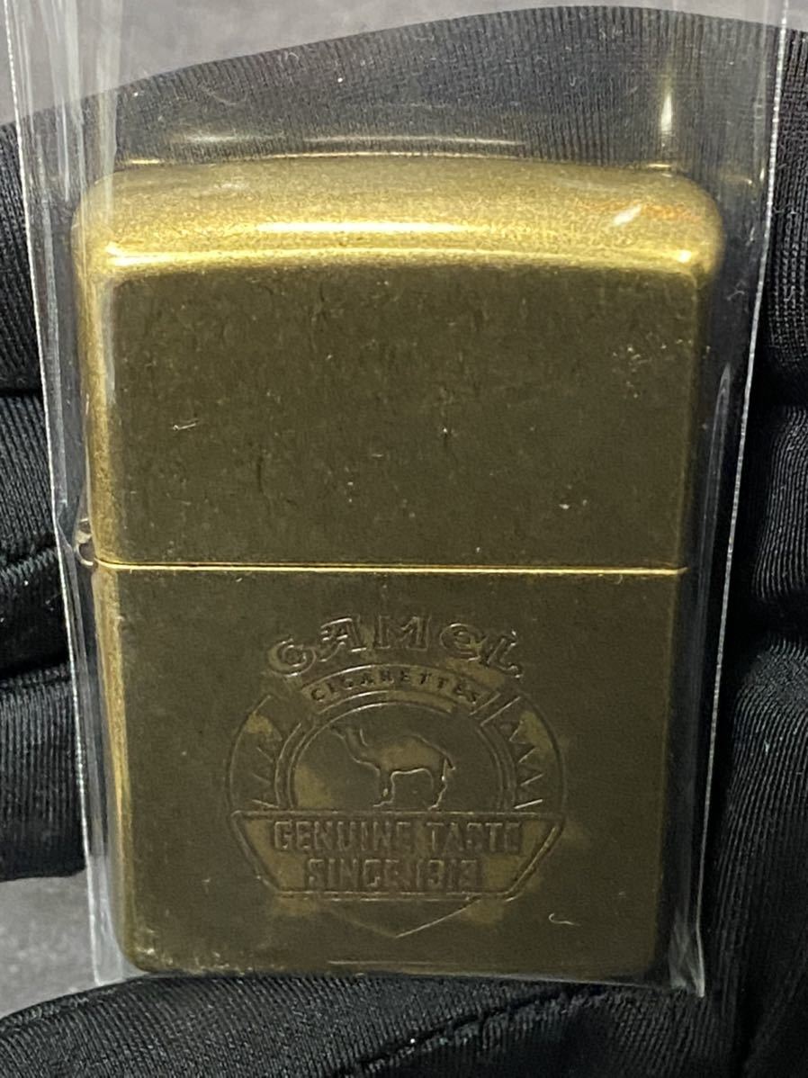 zippo キャメル ゴールド 限定品 希少モデル ヴィンテージ 1996年製 CAMEL GOLD GENUINE TASTE 専用缶ケース 保証書付き