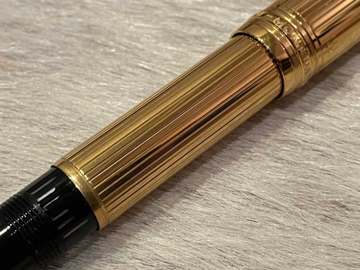  new goods unused goods MONTBLANC Montblanc fountain pen Meister shute.kpa- male gilding coating 18K solid Gold 925 stamp equipped 
