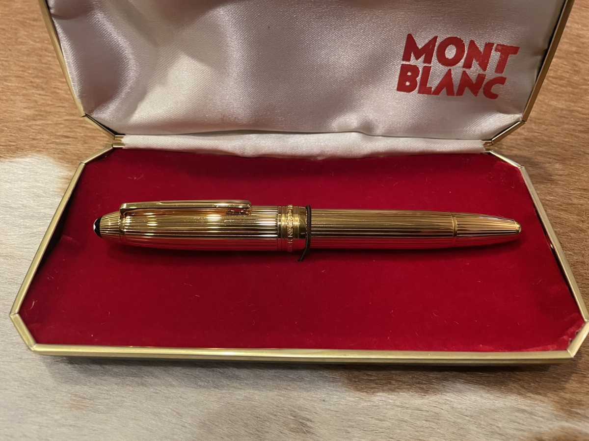  new goods unused goods MONTBLANC Montblanc fountain pen Meister shute.kpa- male gilding coating 18K solid Gold 925 stamp equipped 