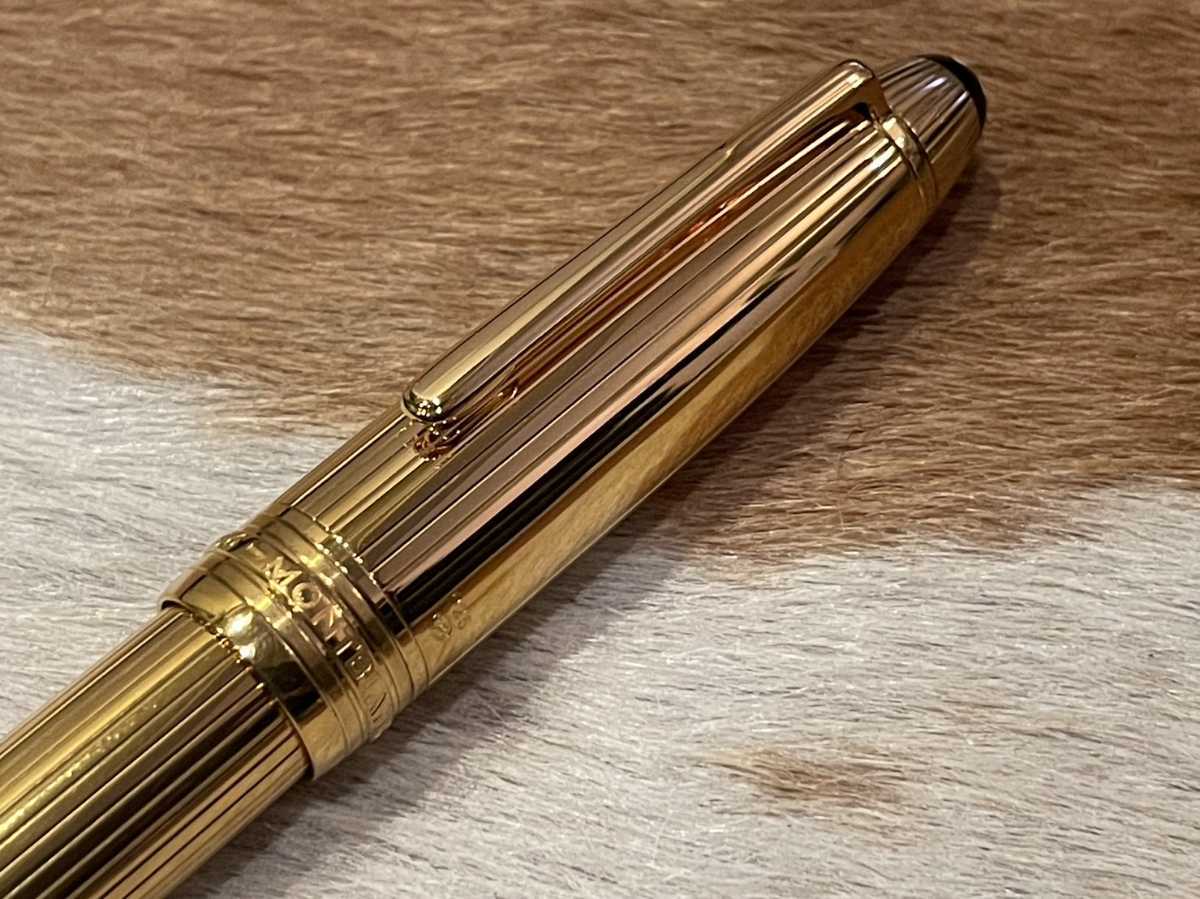  new goods unused goods MONTBLANC Montblanc fountain pen Meister shute.kpa- male gilding coating 18K solid Gold 925 stamp equipped 